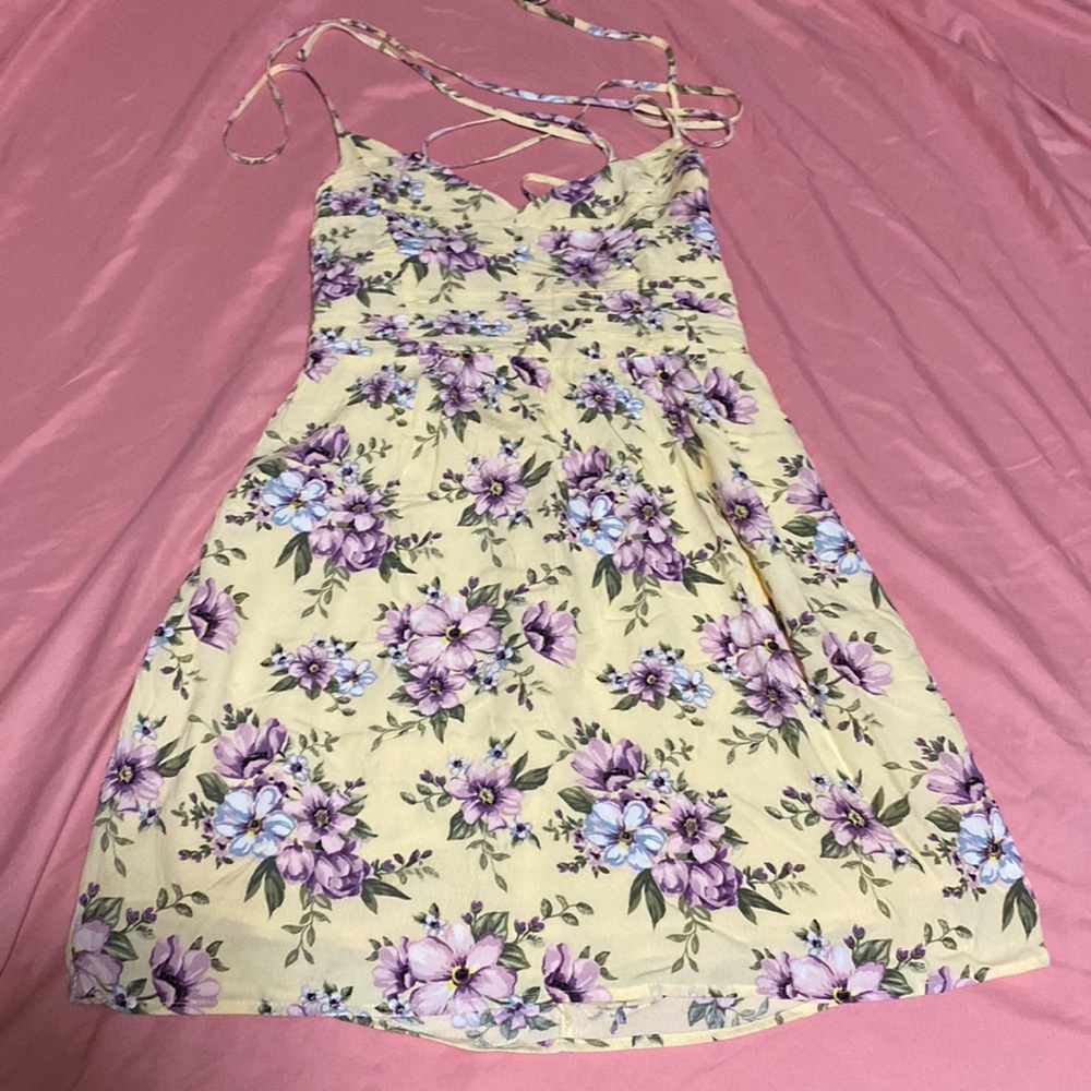 Forever 21 yellow floral dress